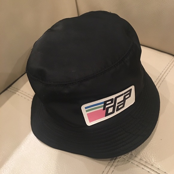 prada nylon rain hat